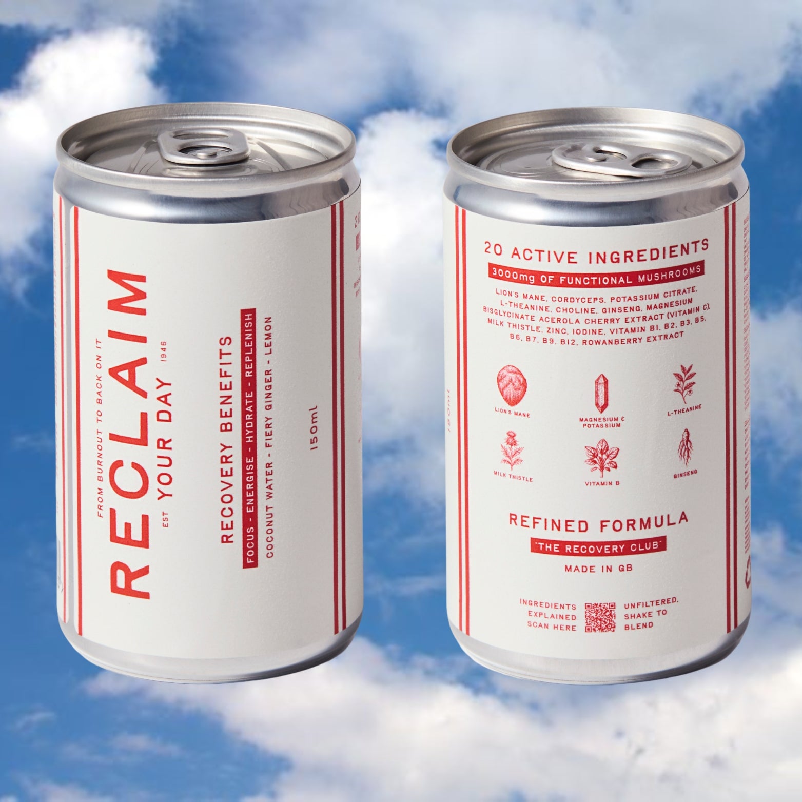 Morning Recovery Shot - 20 Active Ingredients + Coconut Water & Ginger